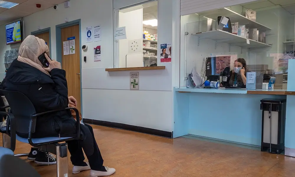 GP surgery waiting room